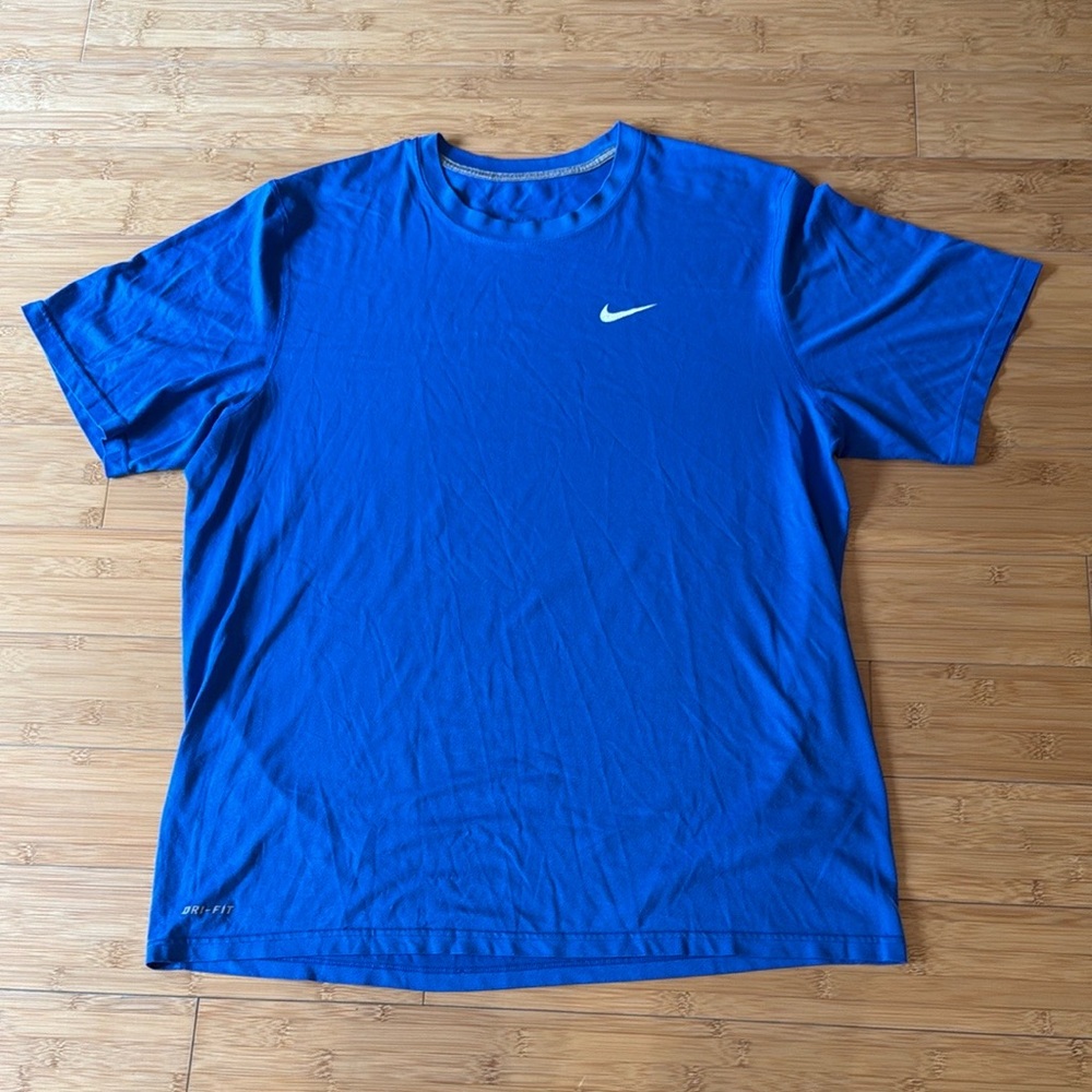 Nike Men's Dri fit Blue Short Sleeve Tee